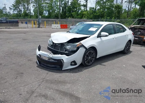 2016 Toyota Corolla S z USA, uszkodzony, nr VIN 2T1BURHEXGC631646